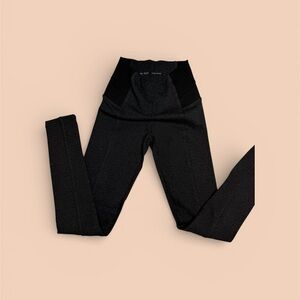 Zara Textured Black Leggings